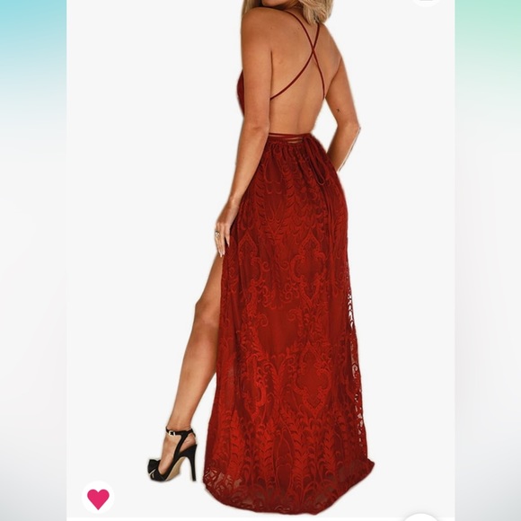 Red Maxi Dress - Picture 2 of 3